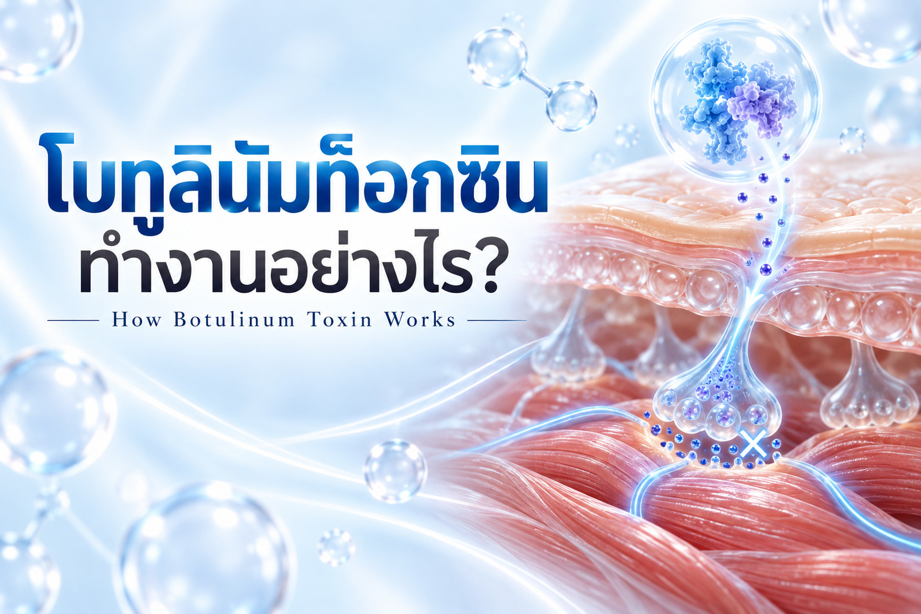 ปกบทความ โบทูลินัมท็อกซินทำงานอย่างไร